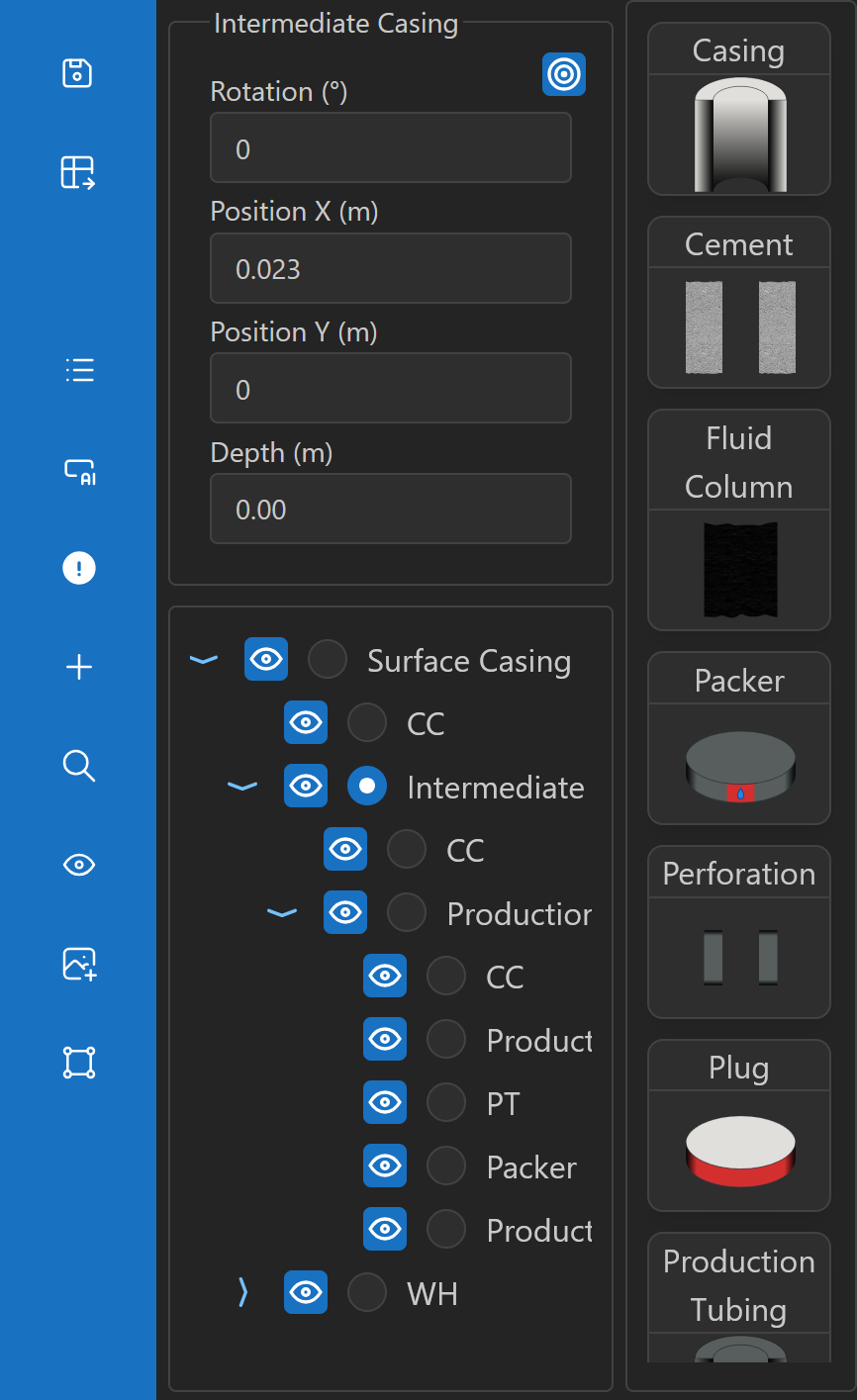 Component tree with highlighted selection