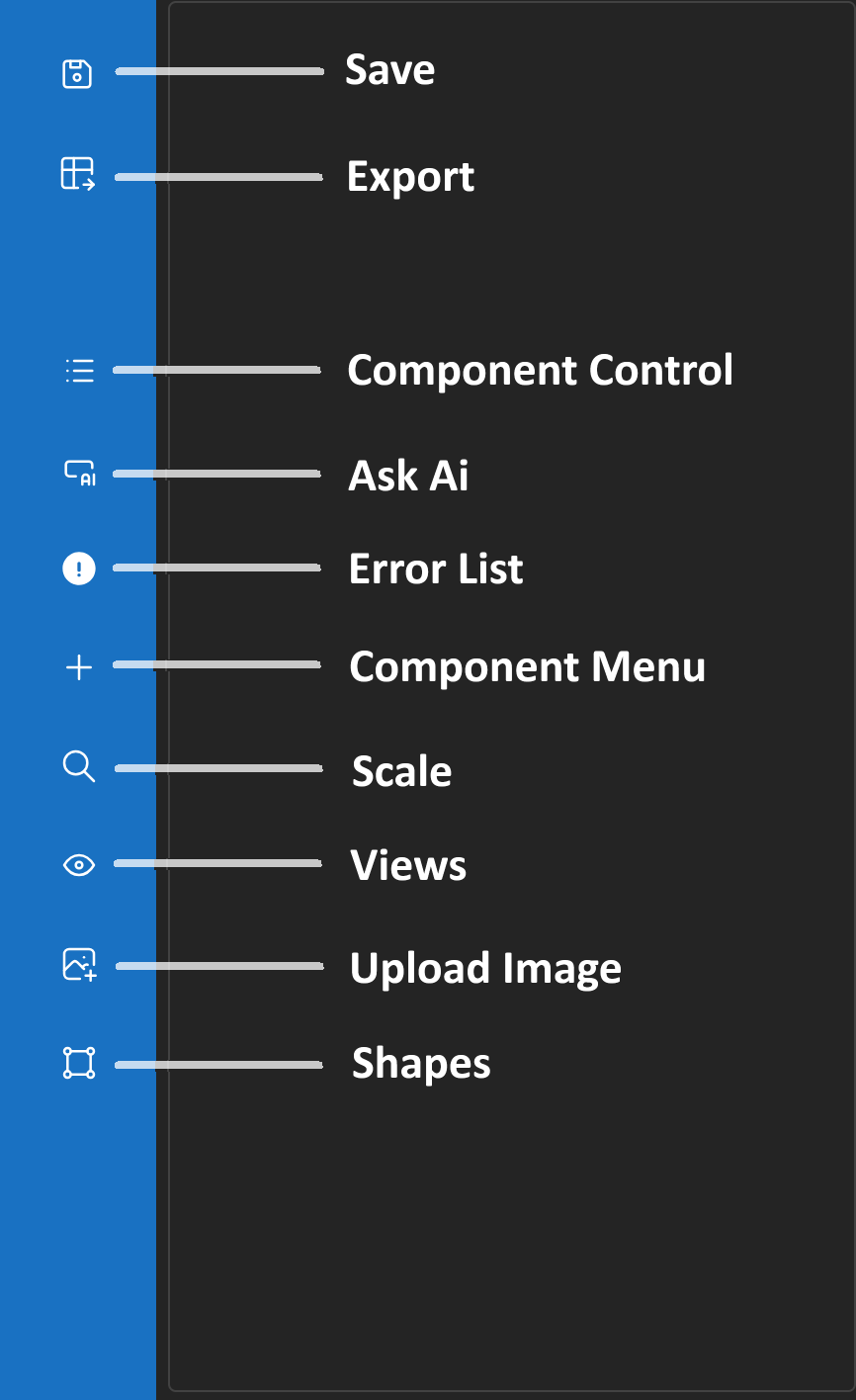 Annotated screenshot of the sidebar