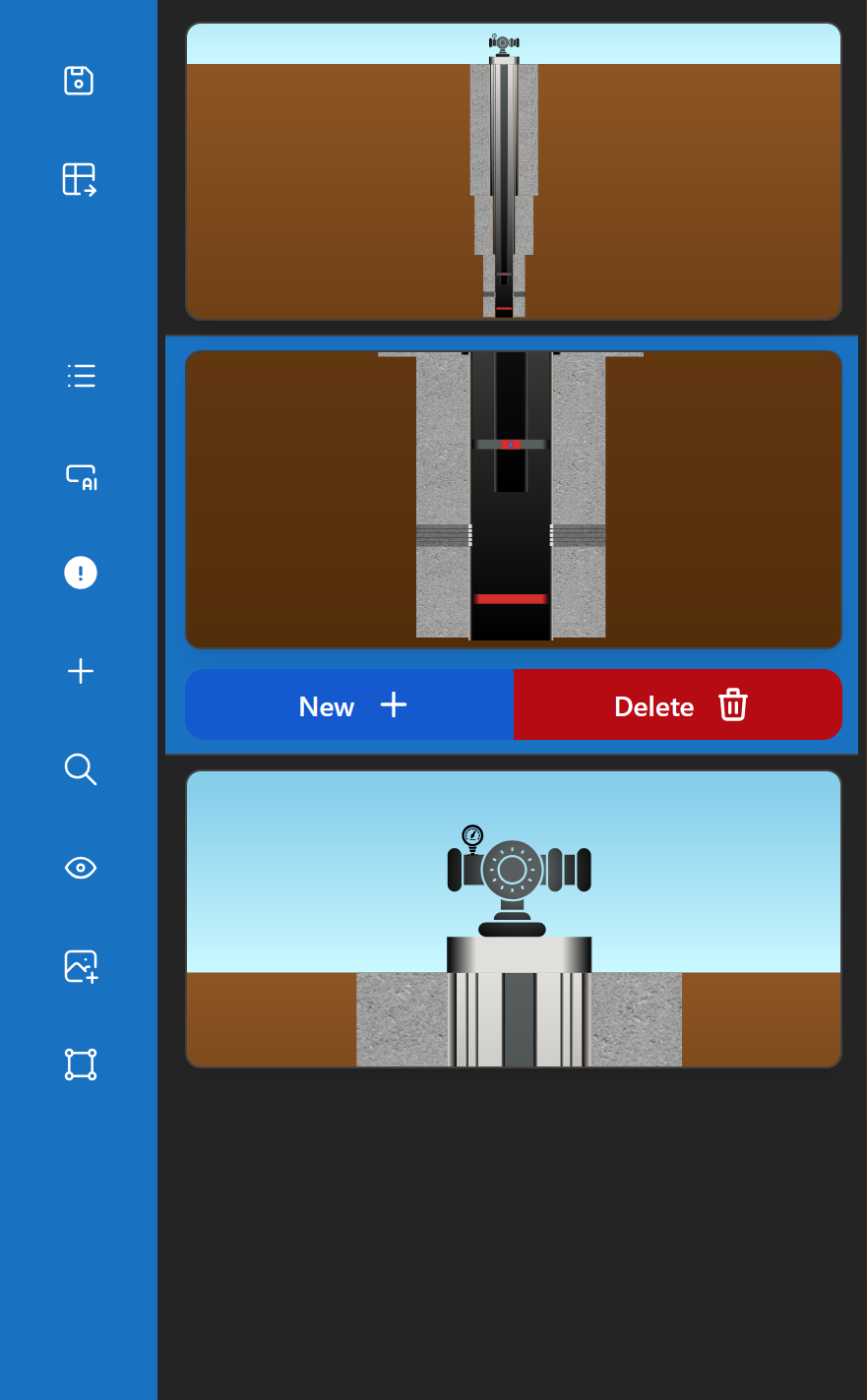 UI showing multiple views thumbnails